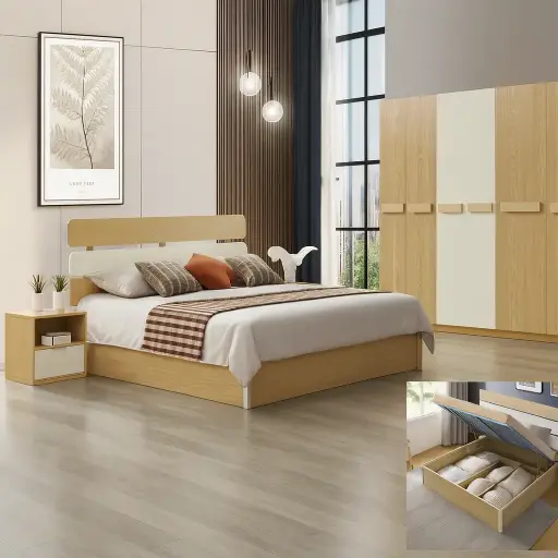 [LIT-DZ19] LIT AVEC COFFRE 160X200 DZ19 — Ylang