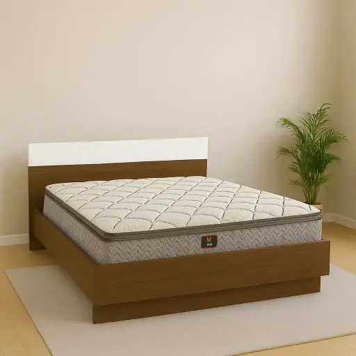 Pack Mahabou : Lit 180X200 Shanga + Matelas avec Surmatelas Intégré Moya Confort 180x200x26 