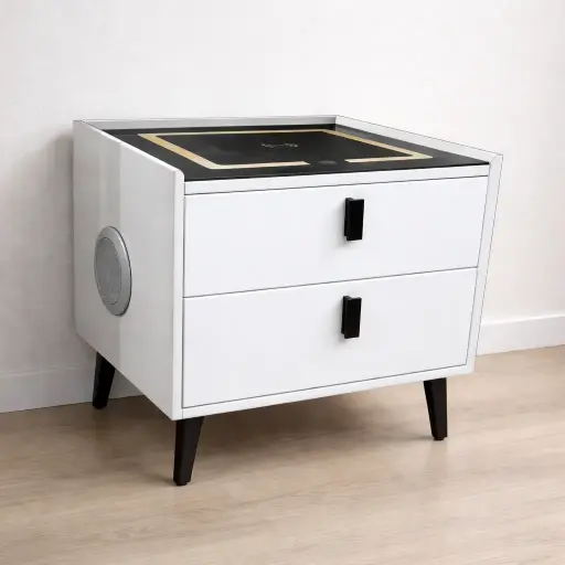 [101-TDC] TABLE DE CHEVET  BLUTOOTH - Halo